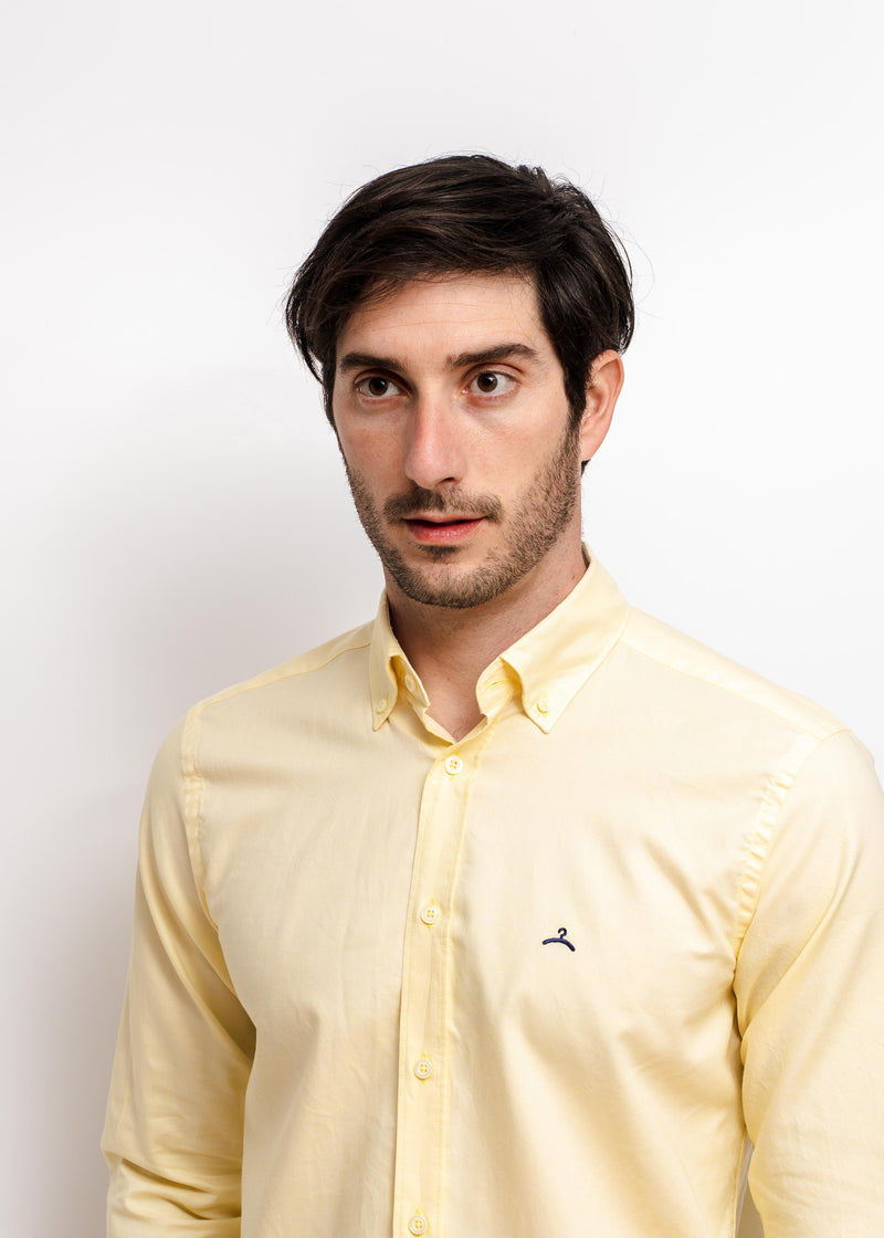 Camisa Sport Oxford Amarillo