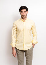 Camisa Sport Oxford Amarillo