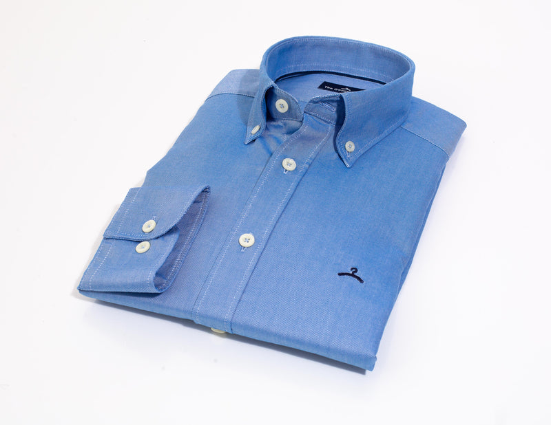 Camisa Sport Oxford Azul