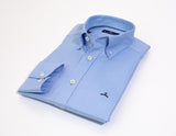 Camisa Sport Oxford Celeste