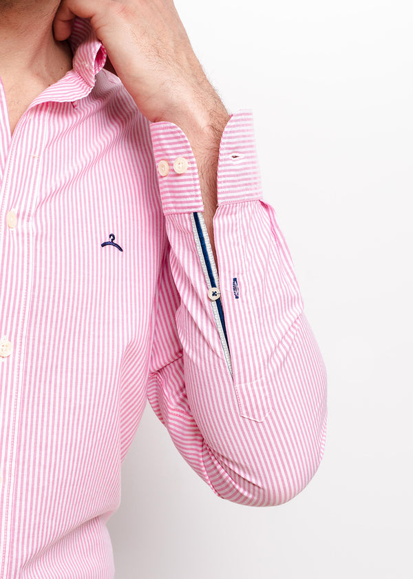 Camisa Sport Oxford Raya Rosa