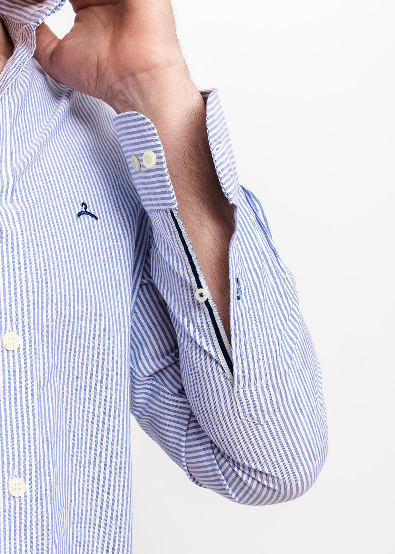 Camisa Sport Oxford Raya Azul