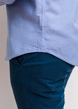 Camisa Casual Estructura Azul