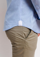 Camisa Sport Oxford Celeste